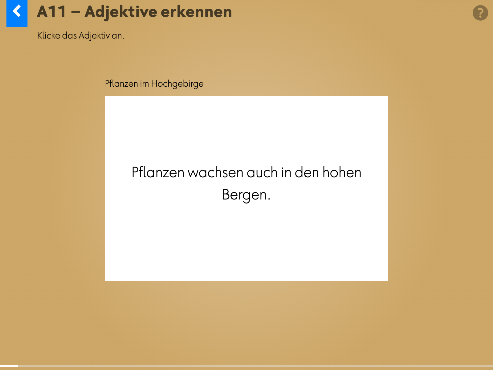 Wortgrammatik: Adjektive: a11