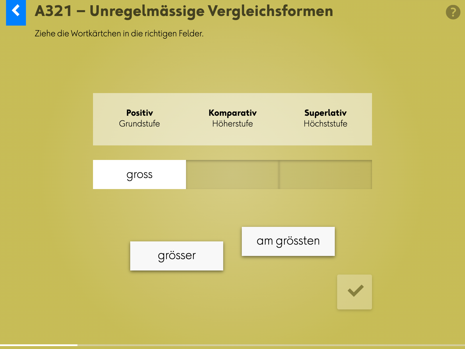 Wortgrammatik: Adjektive: a321