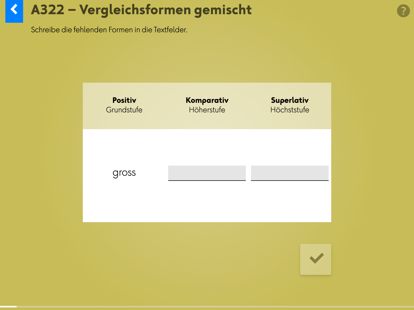 Wortgrammatik: Adjektive: a322