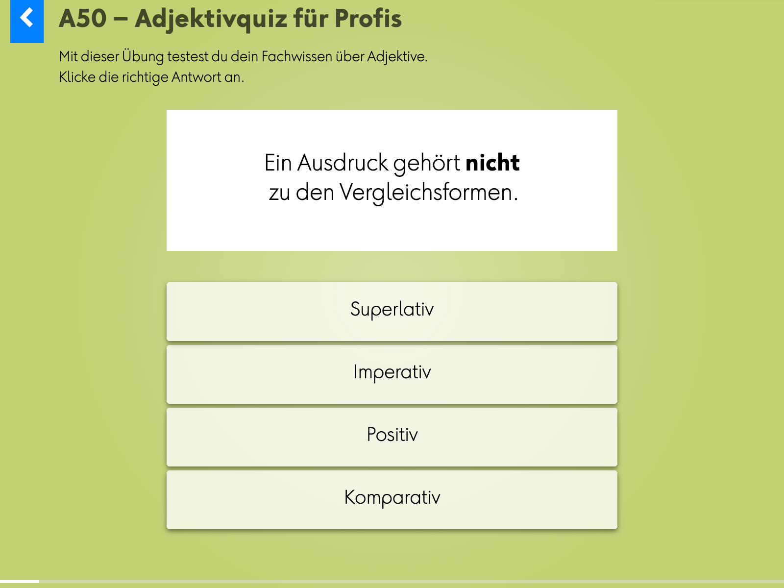 Wortgrammatik: Adjektive: a50