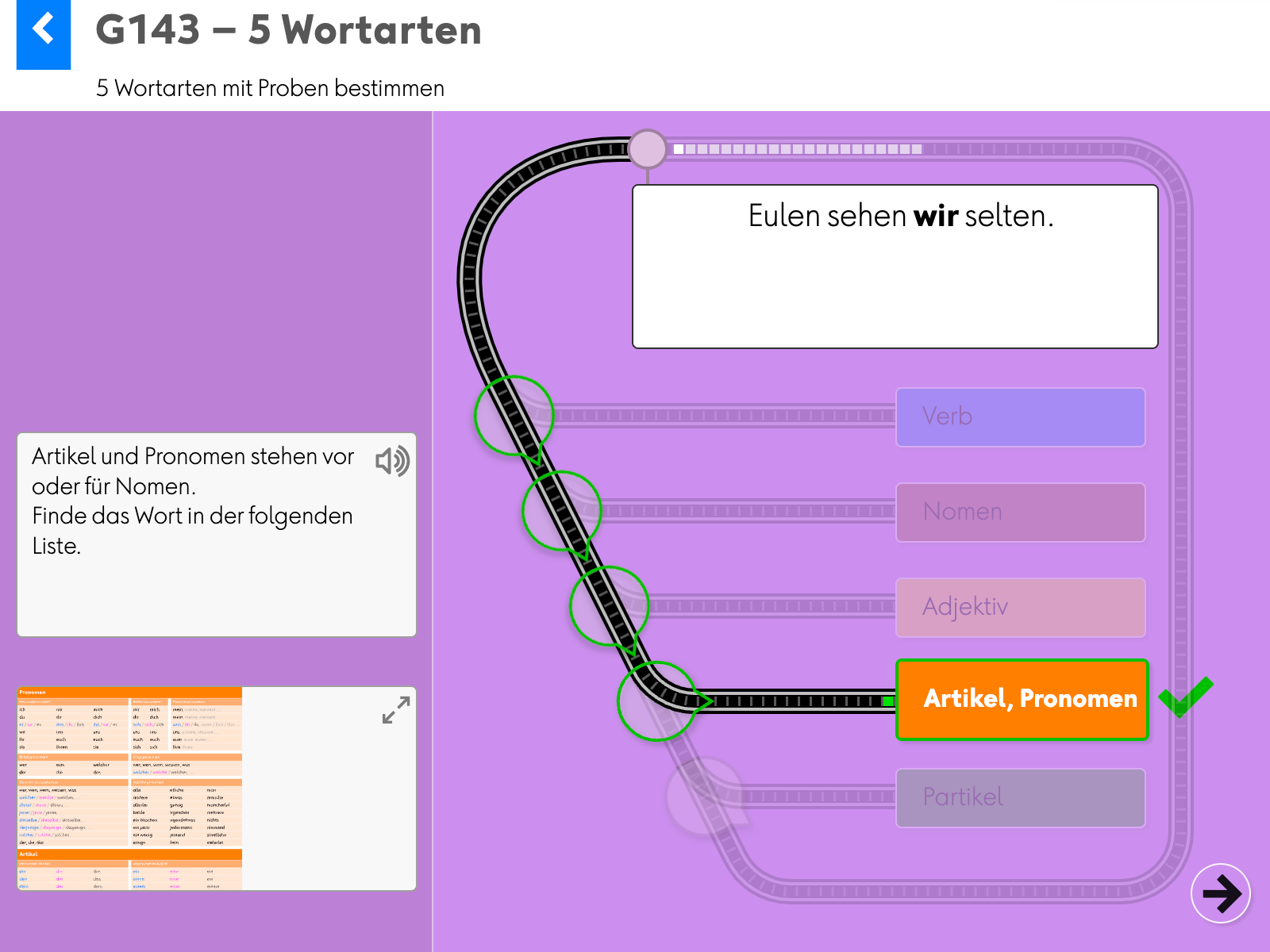 Wortgrammatik: Grundlagen: G143