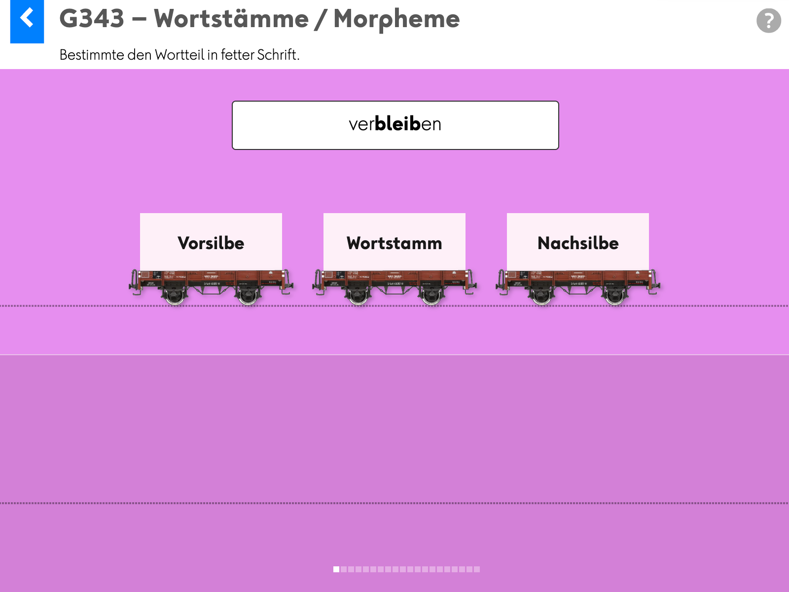 Wortgrammatik: Grundlagen: G343