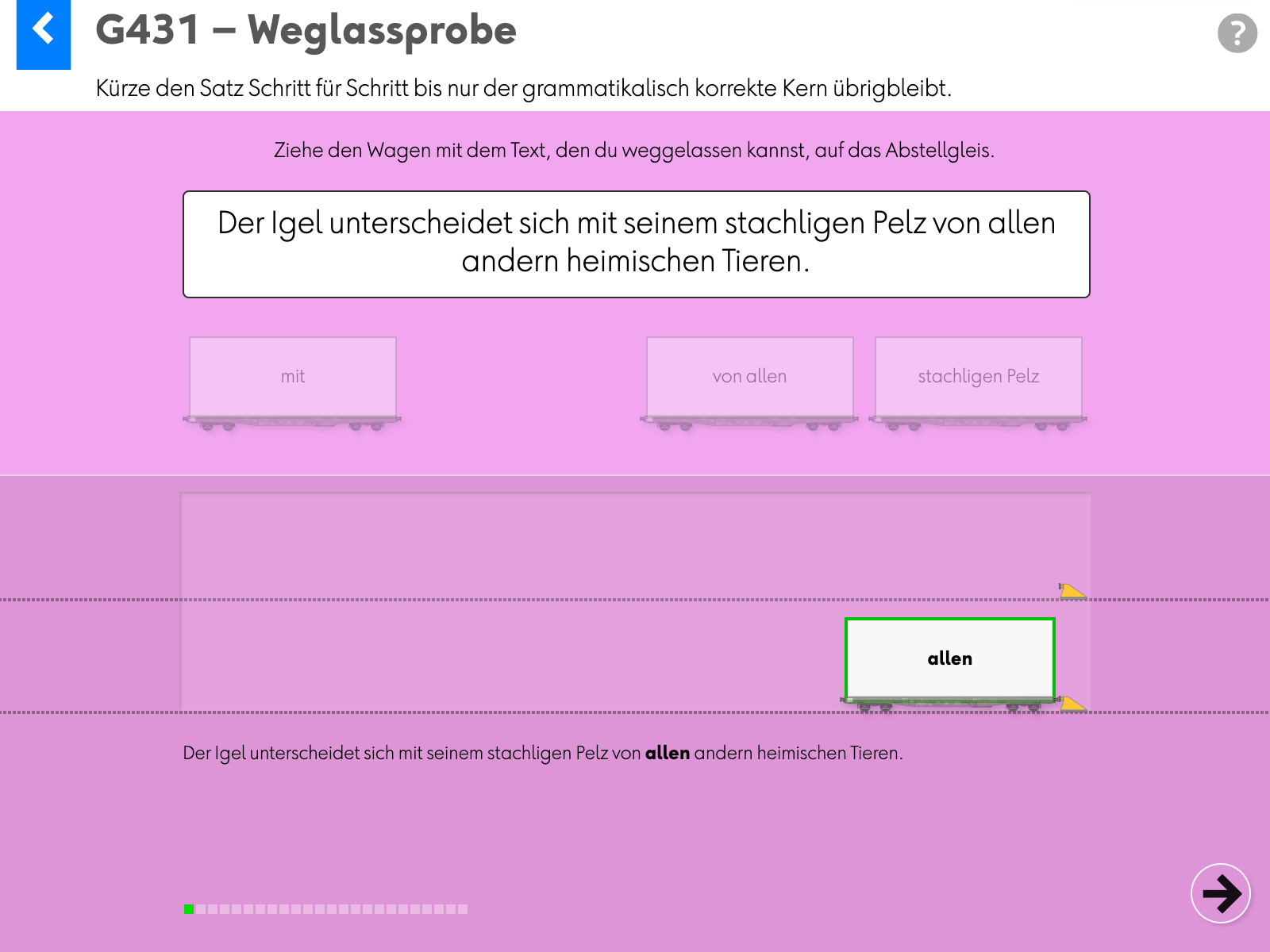 Wortgrammatik: Grundlagen: G431