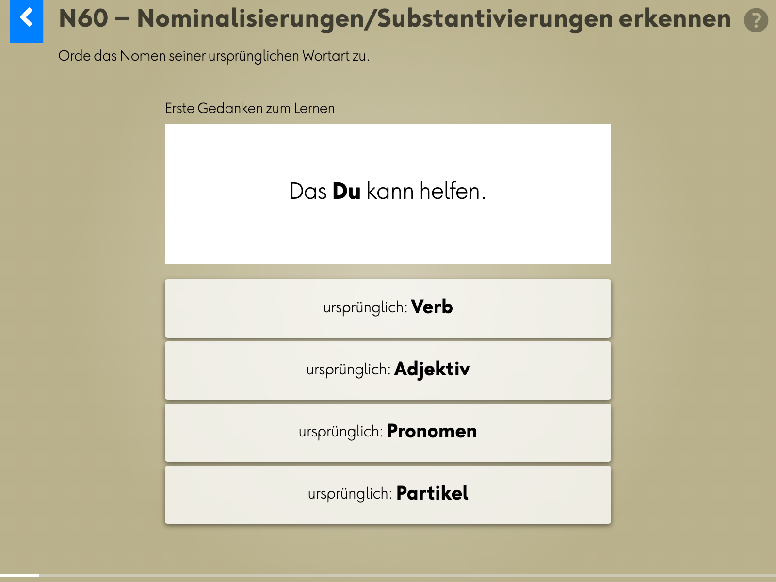 Wortgrammatik: Nomen: n60