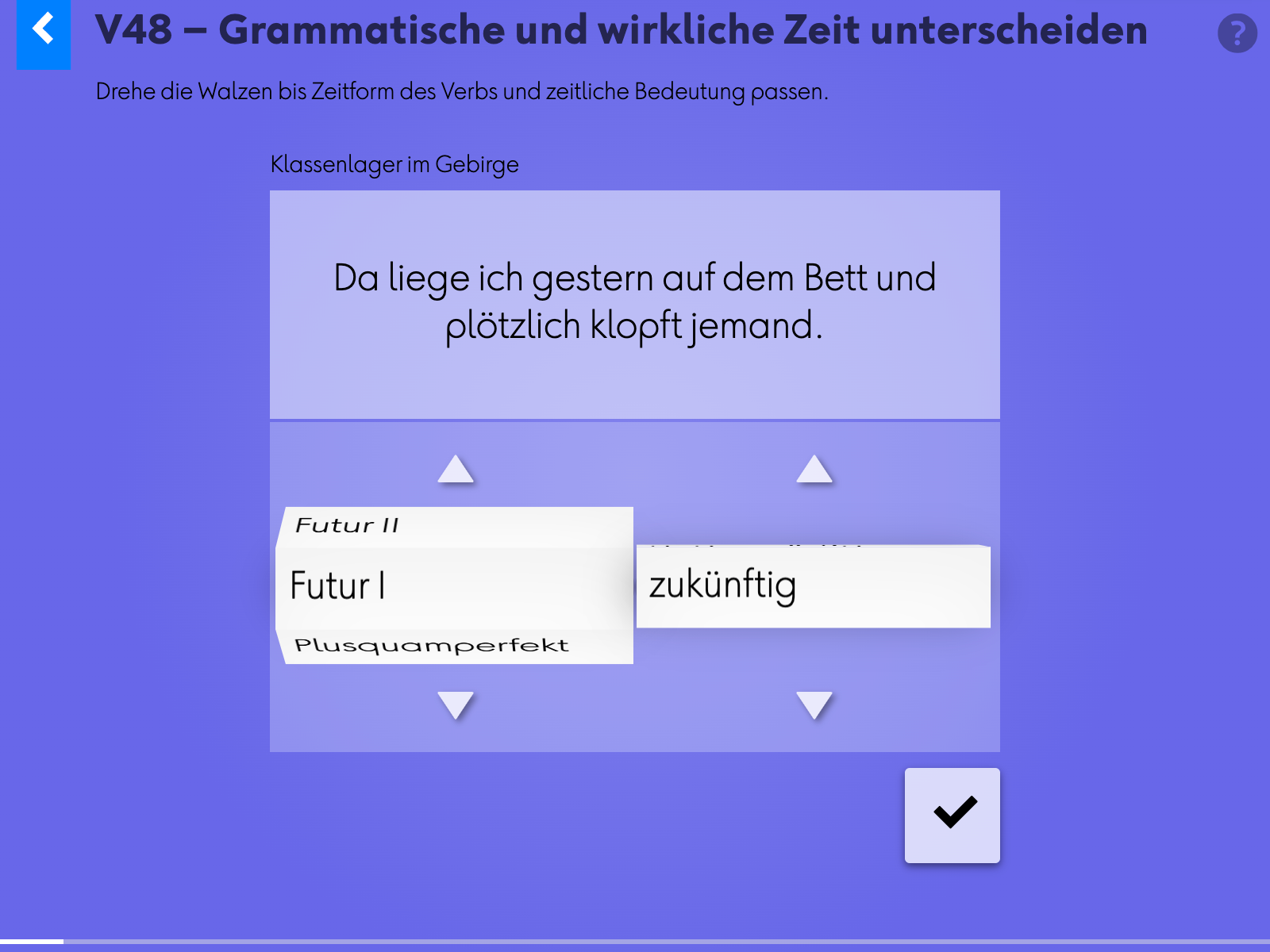 Wortgrammatik: Verben: v48